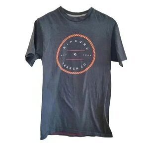 Ripcurl Men's Gray Graphic Crew Neck Short Sleeve T-Shirt